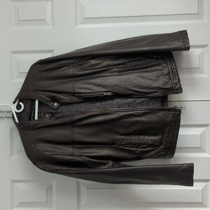Men's faux leather jacket